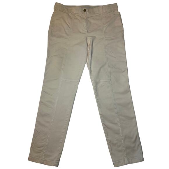 Chico’s Pants Women’s Size 2R US 12R Yellow Slim Ankle Secret Stretch Casual - Picture 1 of 8